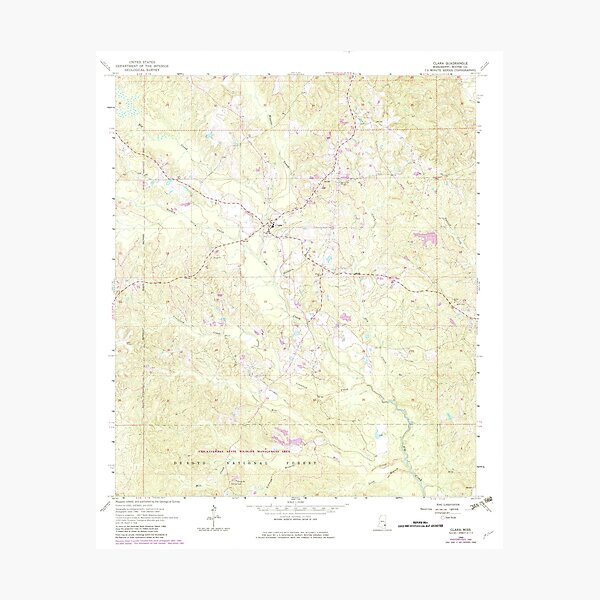 Item preview, USGS TOPO Map Mississippi MS Clara 335472 1964 24000 designed and sold by WetdryvacRBO2.