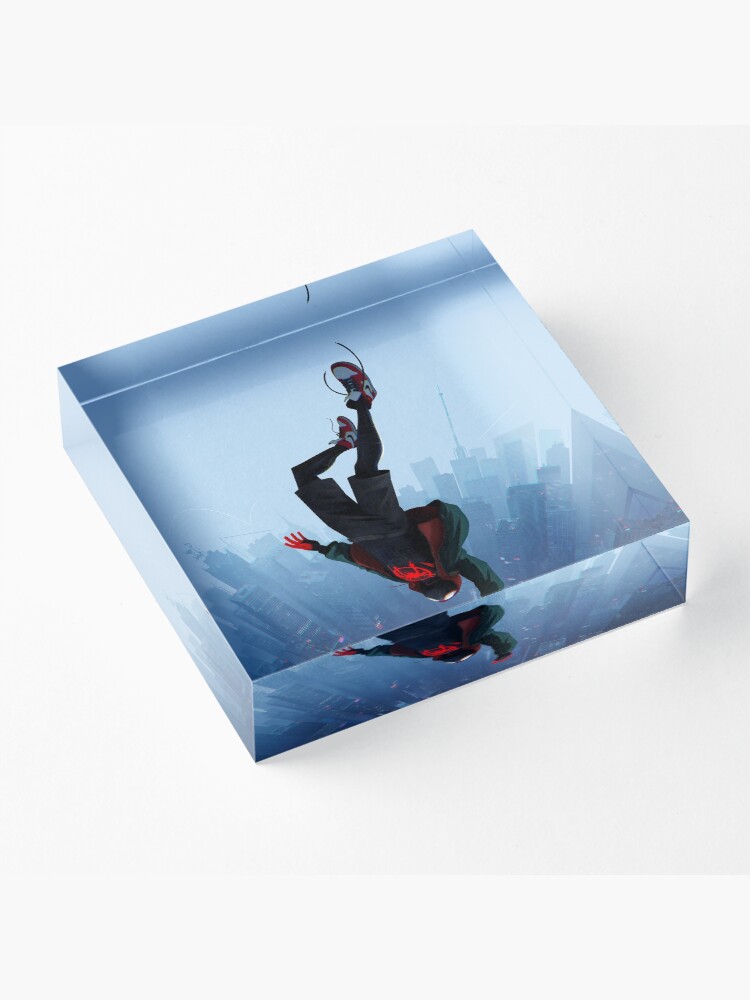 Alternate view of Miles Morales jump Acrylic Block