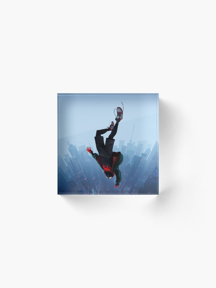 Alternate view of Miles Morales jump Acrylic Block