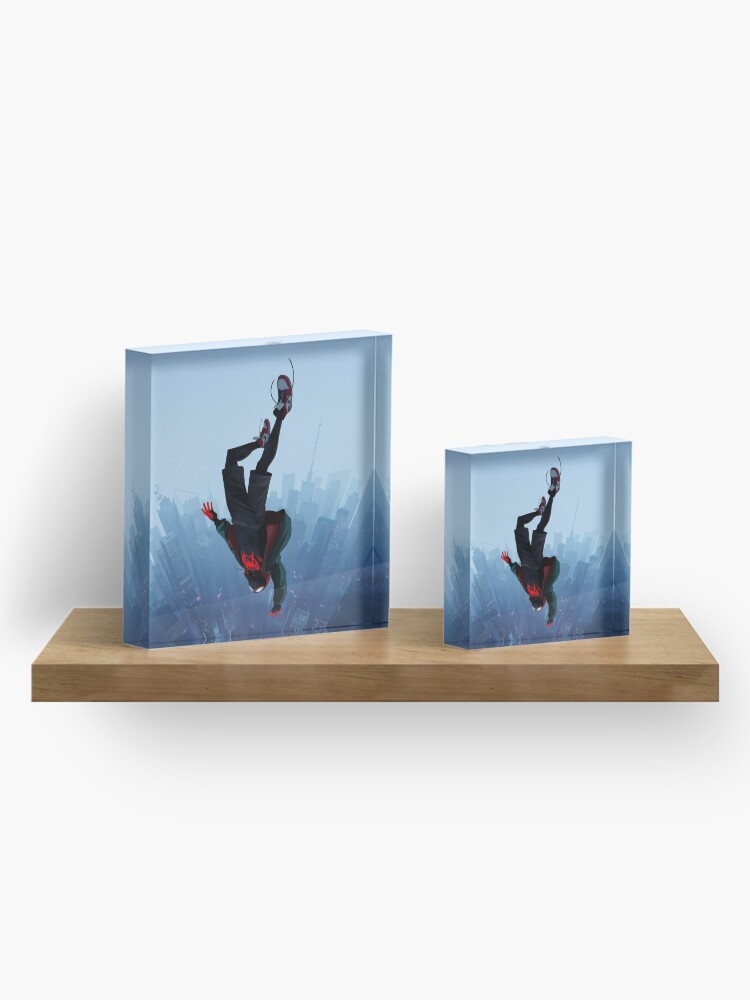 Alternate view of Miles Morales jump Acrylic Block