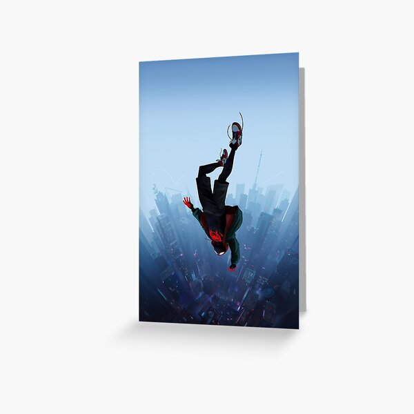 Miles Morales jump Greeting Card