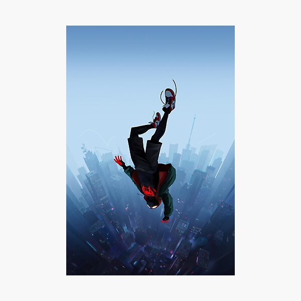 Miles Morales jump Photographic Print