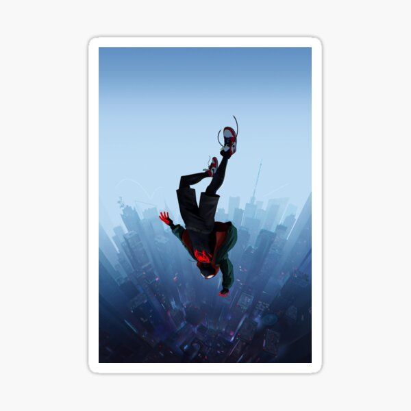 Miles Morales jump Sticker