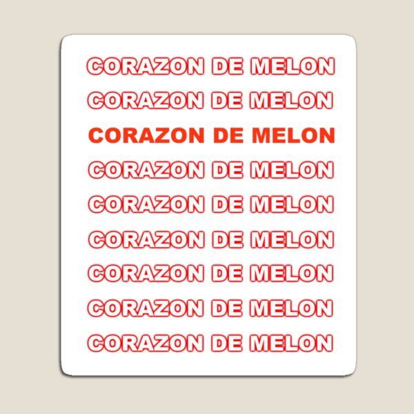 Corazon de melon Imán