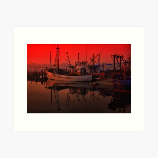 Item preview, Lakes Entrance Fishing Boats (early morning) designed and sold by John Vandeven.