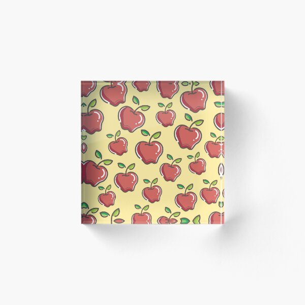 Item preview, Patrón de manzanas rojas y brillantes designed and sold by BigAl3D.