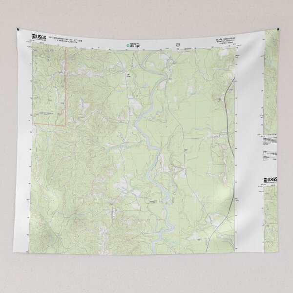 Item preview, USGS TOPO Map Mississippi MS Clark 20120314 TM designed and sold by WetdryvacRBO2.