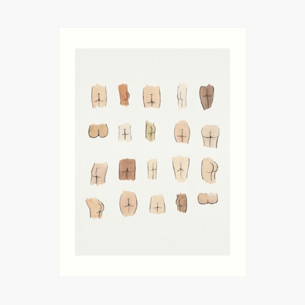 Butts Art Print