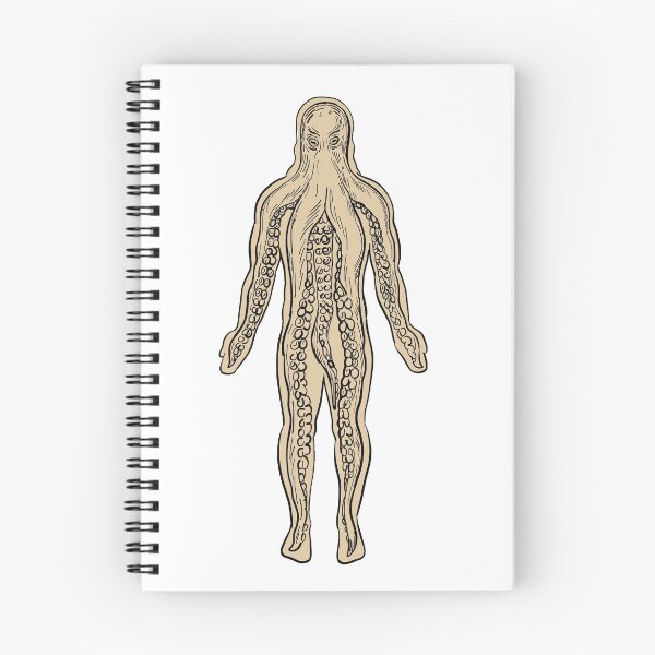 Item preview, Alien Octopus Inside Human Body Drawing designed and sold by patrimonio.