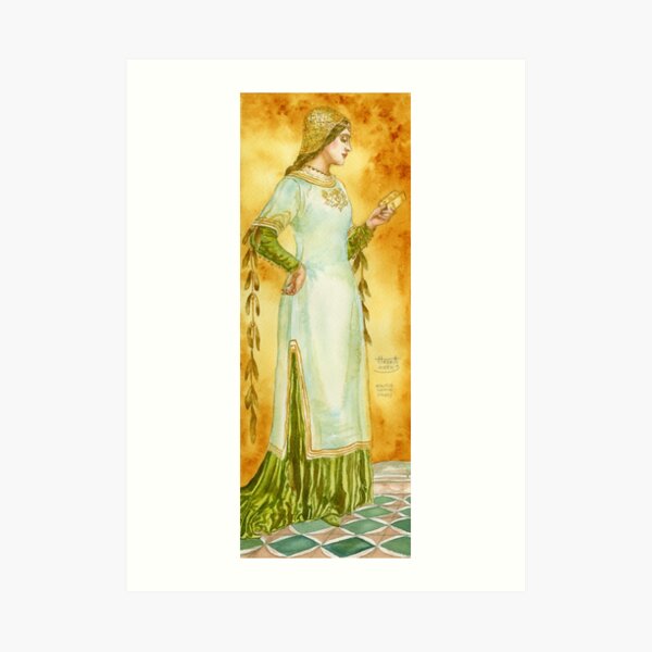 Lady Reading Art Print
