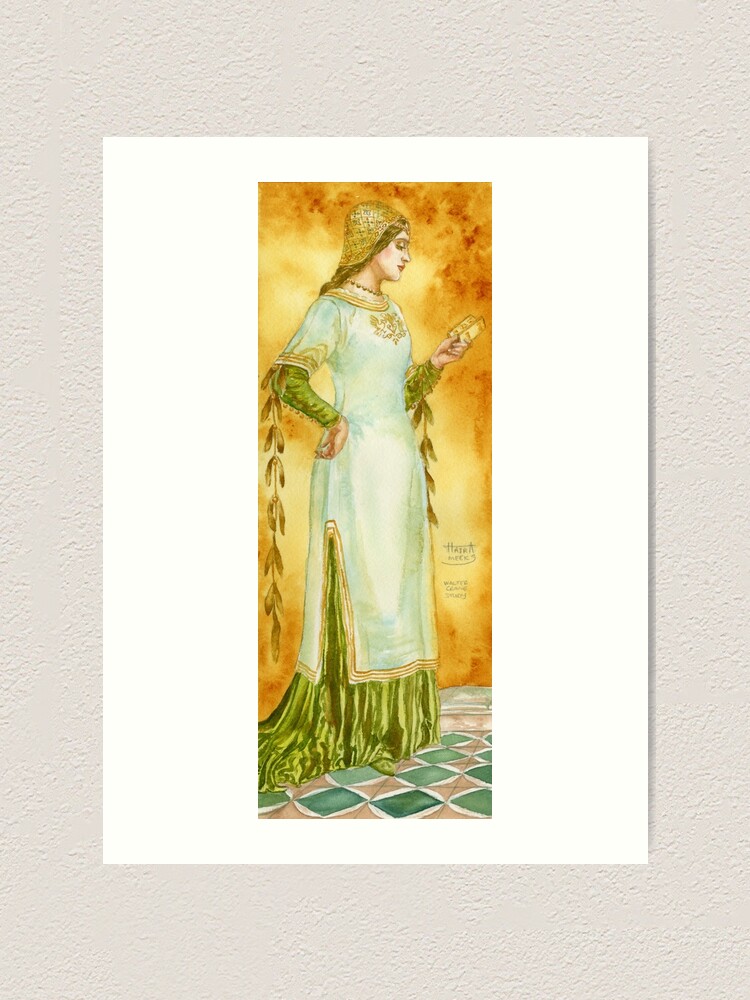 Alternate view of Lady Reading Art Print