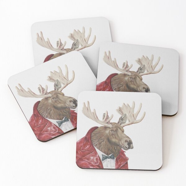 Item preview, Moose in Leather designed and sold by AnimalCrew.