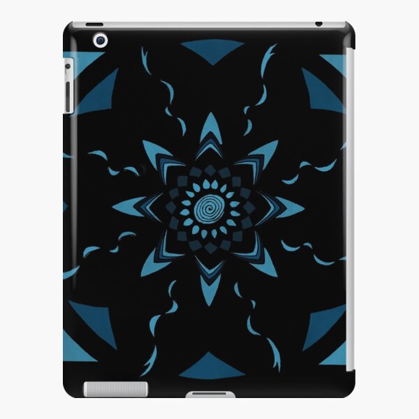Black and Blue Mandala Design iPad Snap Case