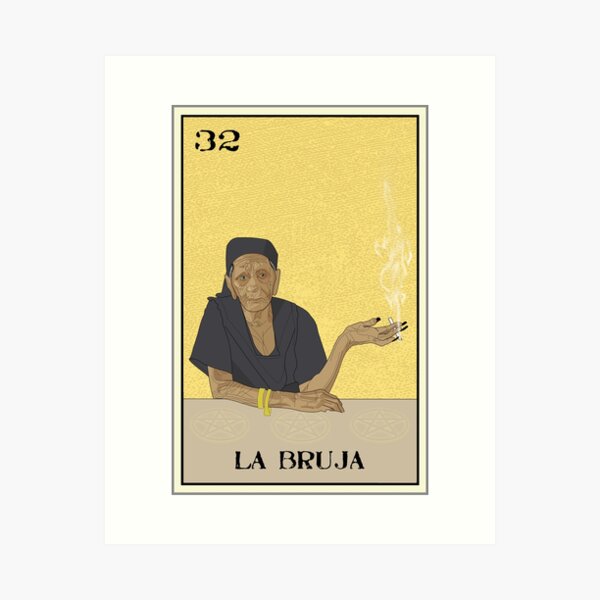 Aperçu de l'œuvre Conception de la Loteria La Bruja créée et vendue par Kid-Diablo-Tees.