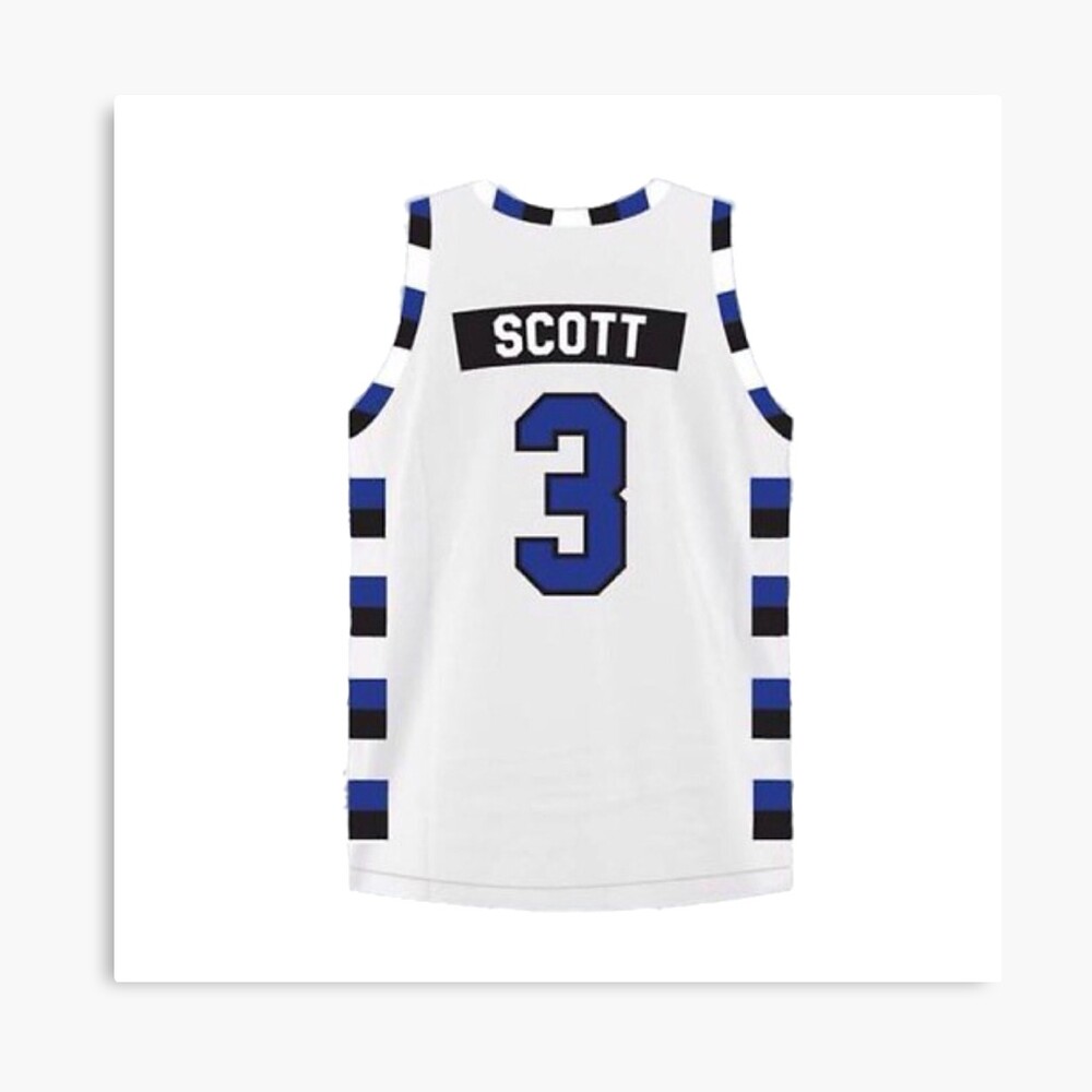 Lucas Scott 3 One Tree Hill Series Ravens Maillot de basketball pour adulte Blanc