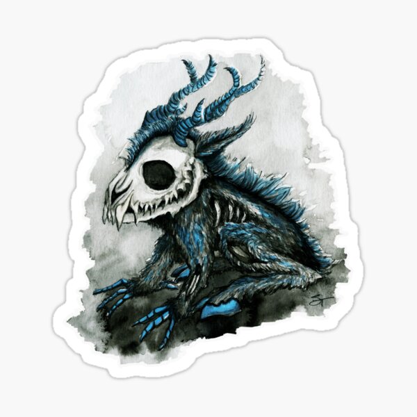 Item preview, Wendigo Baby Cryptid Monster designed and sold by ShaylaVieArt.