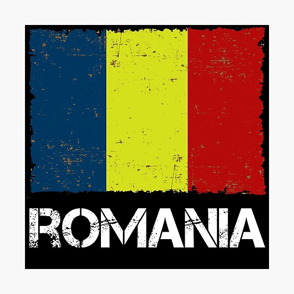 Artikelvorschau, Rumänien Flagge Used Look Vintage entworfen und verkauft von Argentini.