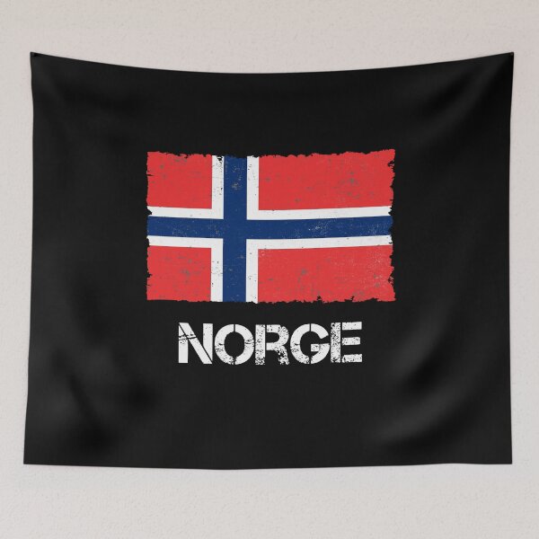 Item preview, Norway Flag Used Look Vintage designed and sold by Argentini.