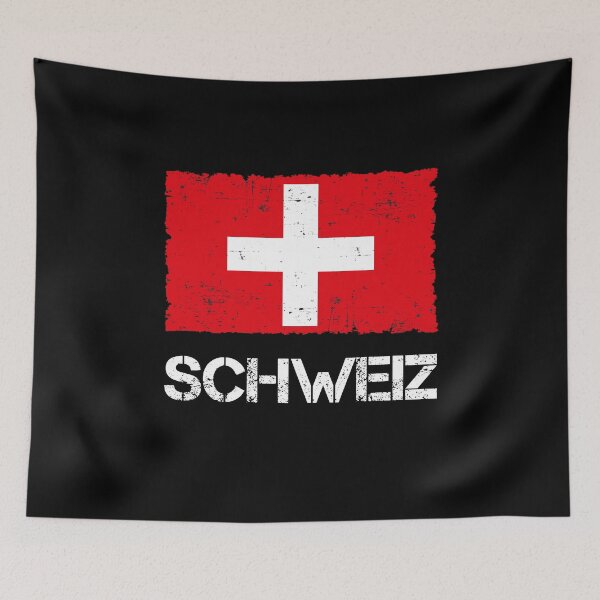 Item preview, Switzerland Flag Used Look Vintage designed and sold by Argentini.