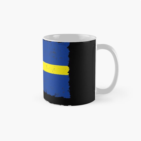 Artikelvorschau, Schweden Flagge Used Look Vintage entworfen und verkauft von Argentini.