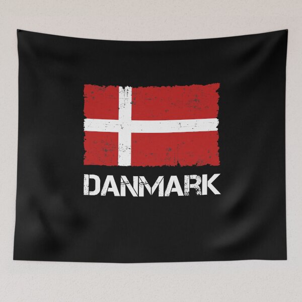 Item preview, Denmark Flag Used Look Vintage designed and sold by Argentini.