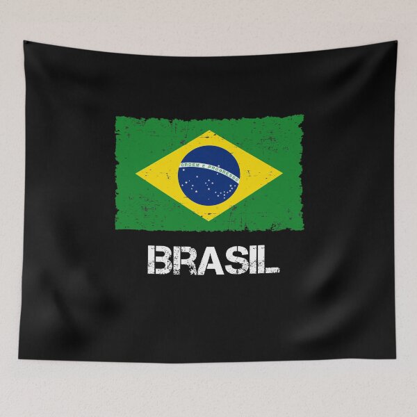 Item preview, Brazil Flag Used Look Vintage designed and sold by Argentini.
