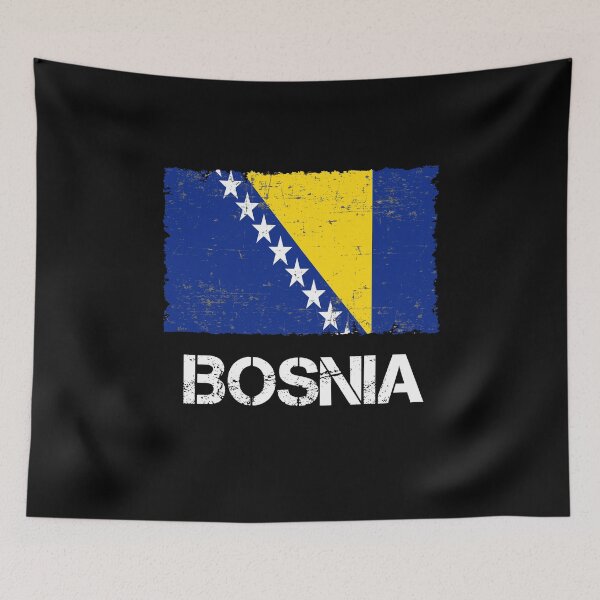 Item preview, Bosnia Flag Distressed Look Vintage designed and sold by Argentini.