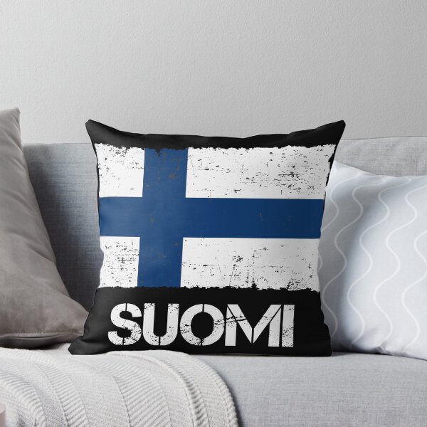 Artikelvorschau, Finnland Flagge Used Look Vintage entworfen und verkauft von Argentini.