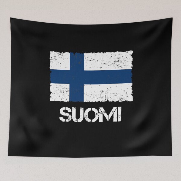 Item preview, Finland Flag Used Look Vintage designed and sold by Argentini.
