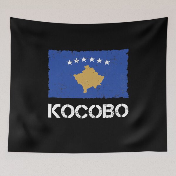 Item preview, Kosovo Flag Used Look Vintage designed and sold by Argentini.