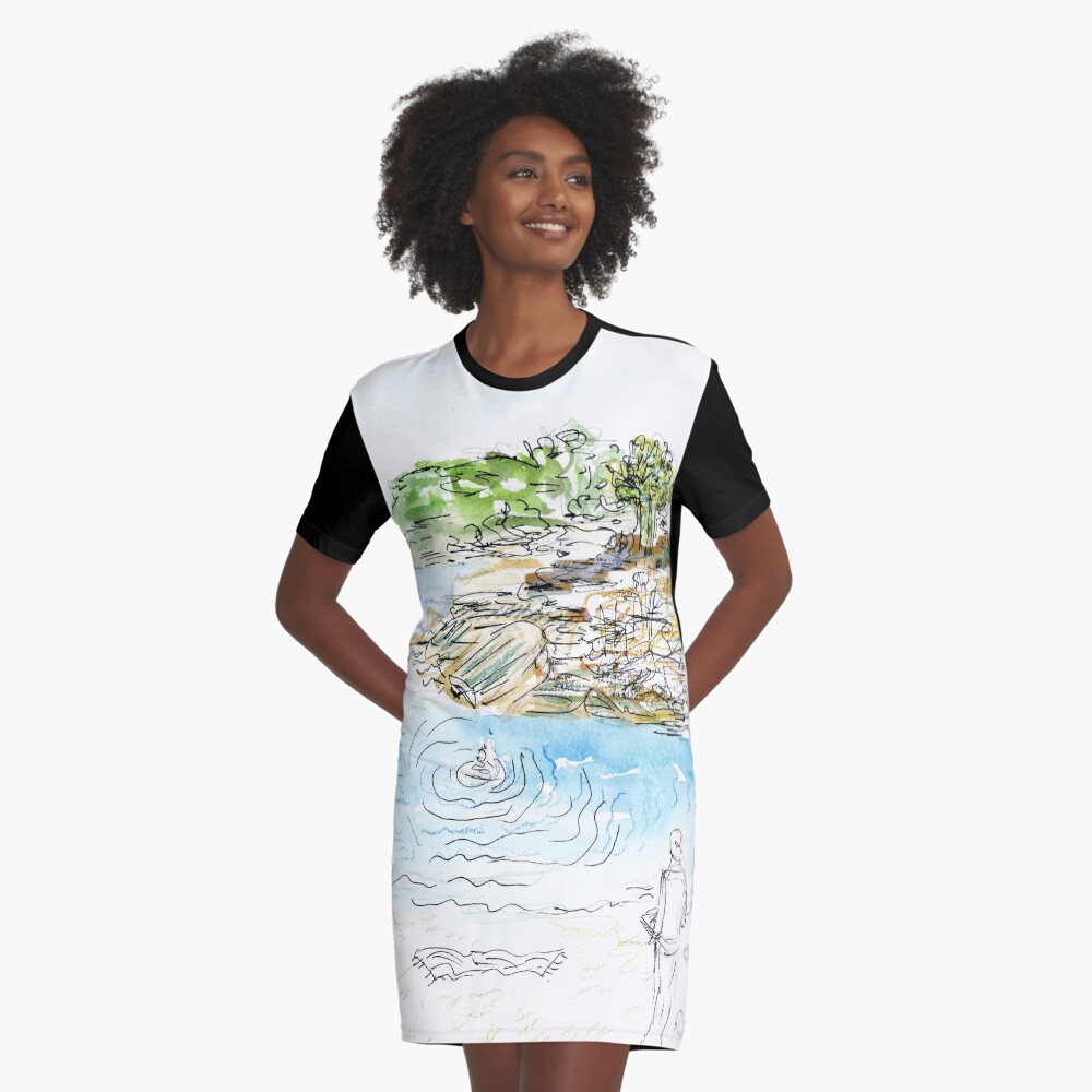 Item preview, Graphic T-Shirt Dress designed and sold by CeciliaBell.