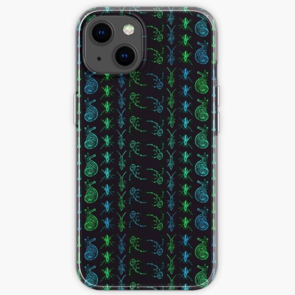 Neon Insect Stripes 1 iPhone Soft Case
