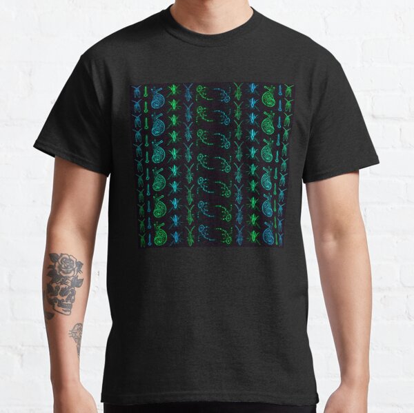 Neon Insect Stripes 1 Classic T-Shirt
