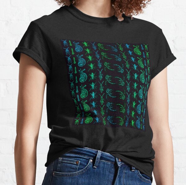 Neon Insect Stripes 1 Classic T-Shirt