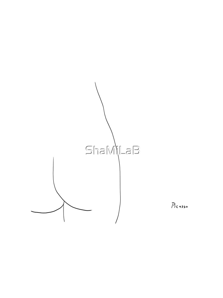 Picasso Line Art - Butt by ShaMiLaB