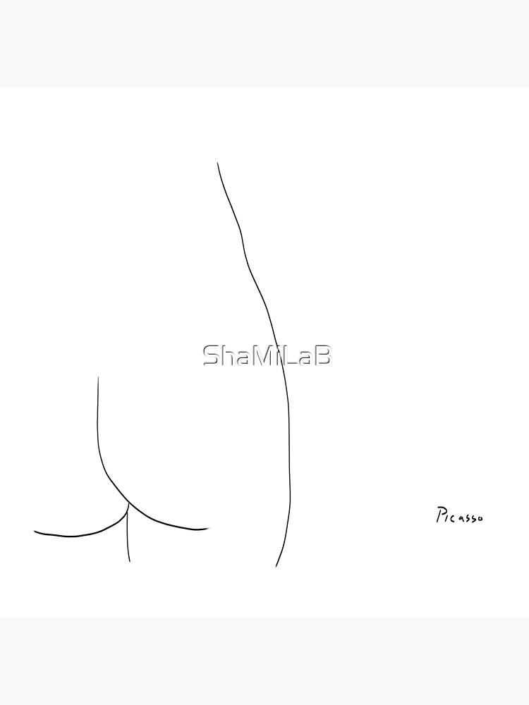 Picasso Line Art - Hintern von ShaMiLaB