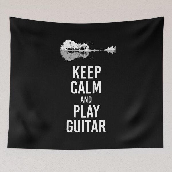 Item preview, Keep Calm And Play Guitar funny musician gift designed and sold by BornDesign.