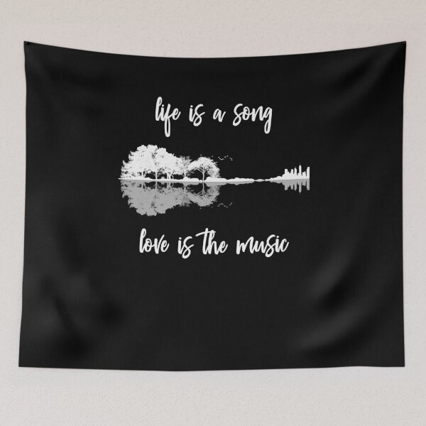 Item preview, Life Is A Song Nature Guitar Forest Music Lyrics designed and sold by BornDesign.