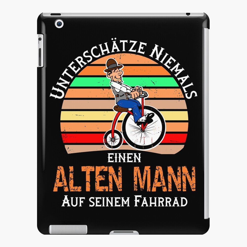 Vintage Old Man Bike Funny Comic Gift Ipad Case Skin By Daniel0603 Redbubble