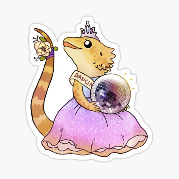 Beardie - Prom queen Sticker
