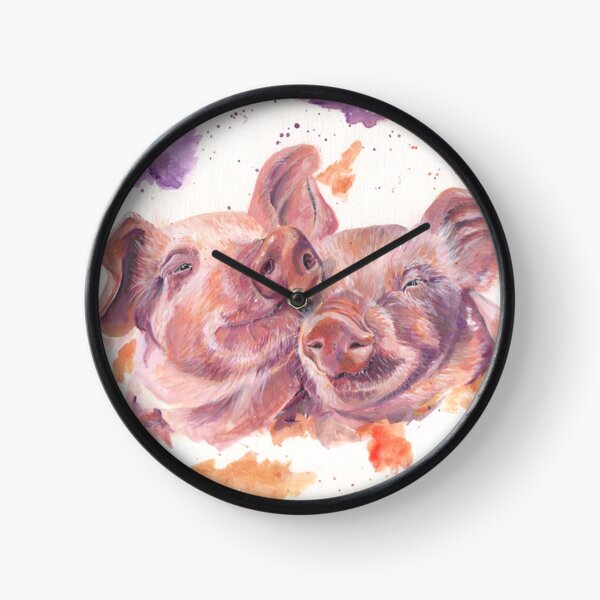 Two Pigs In A Pod Clock