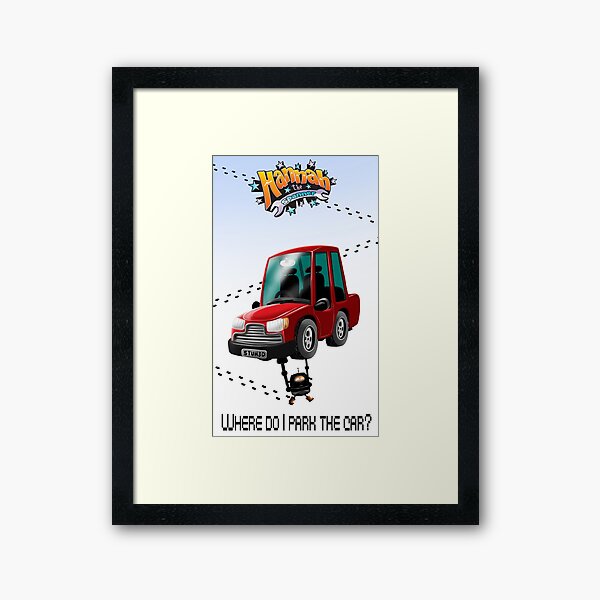 Where do I park the car? Framed Art Print