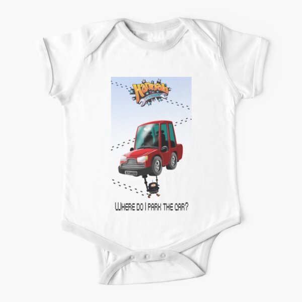 Where do I park the car? Short Sleeve Baby One-Piece