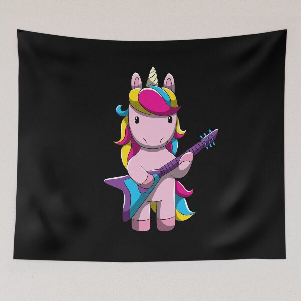 Item preview, Unicorn Electric Guitar Girl Band Rock Horse designed and sold by BornDesign.