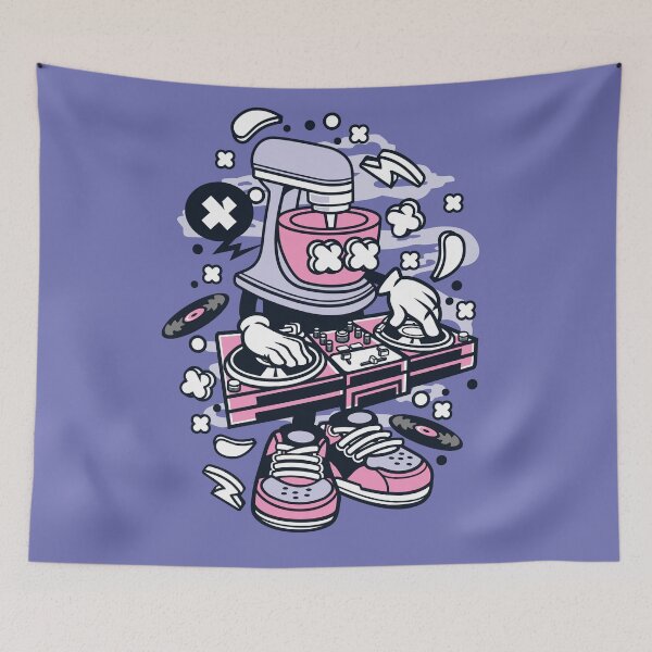 Item preview, Dj Mixer Cartoon Character - Love Dance-Club-Music-Party-Fun! old school style! designed and sold by Nickelparis.
