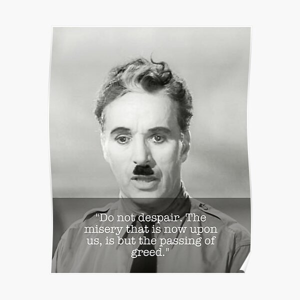 GS53 - The Greatest Dictator...Charlie Chaplin Poster