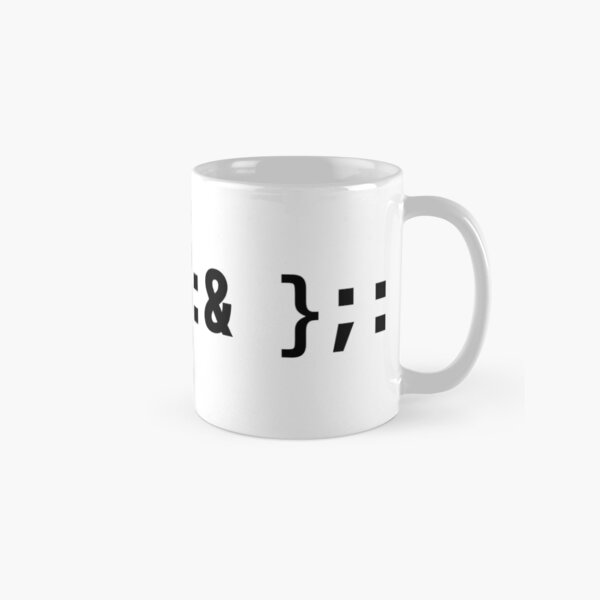 Item preview, Bash Fork Bomb - Black Text Design for Command Line Hackers designed and sold by geeksta.