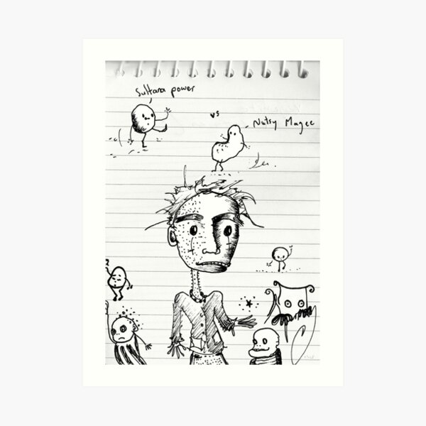Loosey sketches 1 Art Print