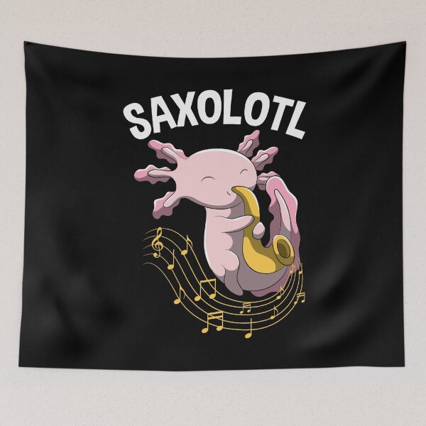 Item preview, Saxolotl Axolotl saxophone pun game shirt gift designed and sold by BornDesign.