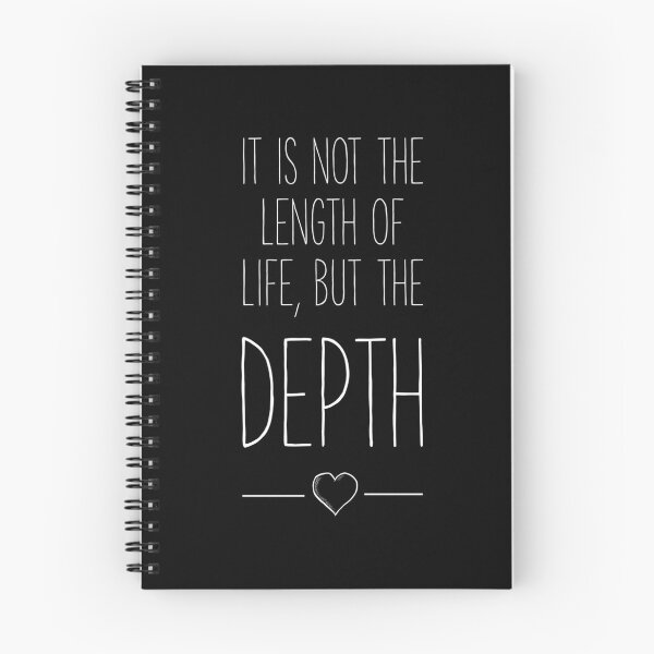 Item preview, It’s not the length of life but the depth quote shirt  designed and sold by Modestquotes.